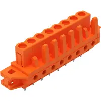 Wago 232-168/031-000 THT-Federleiste,gerade,Rastermaß 5,08 mm,orange 232168031000 - 50 Stück