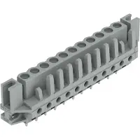 Wago 232-141/047-000 THT-Federleiste,gerade,Rastermaß 5 mm,grau 232141047000 - 25 Stück