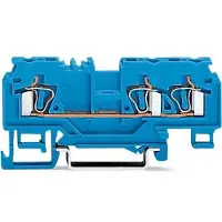 Wago 880-684/999-940 3-Leiter-Durchgangsklemme,4 mm2,mit Prüföffnung,blau 880684999940 - 100 Stück