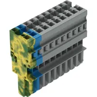 Wago 769-110/000-039 1-Leiter-Federleiste,CAGE CLAMP,4 mm2,grau/blau/grün-gelb 769110000039 - 25 Stück