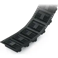 Wago 713-1410/105-000/997-407 THR-Stiftleiste, 2-reihig,Lötstift 0,8 x 0,8 mm,gerade,schwarz 7,131410105001E+018 - 120 Stück