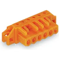 Wago 232-276/031-000 THT-Federleiste,abgewinkelt,Rastermaß 5,08 mm,orange 232276031000 - 10 Stück