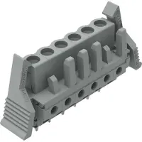 Wago 232-136/039-000 THT-Federleiste,gerade,Rastermaß 5 mm,grau 232136039000 - 50 Stück