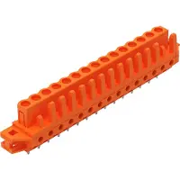 Wago 232-175/031-000 THT-Federleiste,gerade,Rastermaß 5,08 mm,orange 232175031000 - 25 Stück