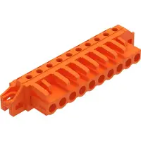 Wago 232-270/031-000 THT-Federleiste,abgewinkelt,Rastermaß 5,08 mm,orange 232270031000 - 25 Stück