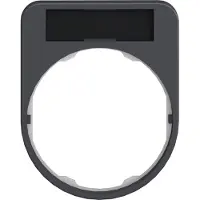 Schneider Electric ZBYF2101 Schildträger 30x40mm, Schild schwarz rot, für Flush 30mm - 10 Stück