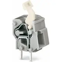 Wago 257-853/999-950 Anreihbare Leiterplattenklemme,Drücker,2,5 mm2,lichtgrau 257853999950 - 100 Stück
