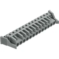 Wago 232-243/039-000 THT-Federleiste,abgewinkelt,Rastermaß 5 mm,grau 232243039000 - 25 Stück