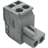 Wago 232-202/026-000 1-Leiter Federleiste, abgewinkelt,CAGE CLAMP,2,5 mm2,grau 232202026000 - 100 Stück