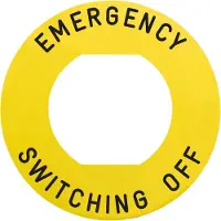 Schneider Electric Schild Ř60 für Not-Aus-Taster, mit ZBY9360M