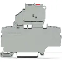 Wago 2002-1911/1000-541 2-Leiter-Sicherungsklemme,mit schwenkbarem Sicherungshalter,mit zusätzlicher Brückung,grau 200219111000541 - 50 Stück