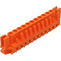Wago 232-171/047-000 THT-Federleiste,gerade,Rastermaß 5,08 mm,orange 232171047000 - 25 Stück