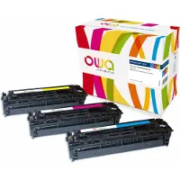 Prime Inventions OWA Toner K35593OW ersetzt HP U0SL1AM/6271B002 cyan magenta & gelb