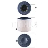 MAHLE ORIGINAL Luftfilter lx4410 Filtereinsatz 152mm für CUPRA