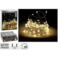 Ek Bielefeld Kinderland/Spielwaren Lichterkette 100 LED silber – 24er Vorteilset