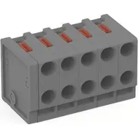Wago 252-305 2-Leiter-Federleiste,Drücker,PUSH WIRE,grau 252305 - 100 Stück