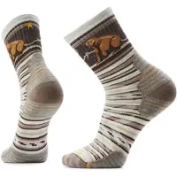 Smartwool - Hike Targeted Cushion Bear Stripe Mid Crew Socks - Wandersocken Gr 42-45 beige