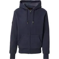Superdry für Herren. M2014502A Borg Gefüttertes Sweatshirt navy (L), Lässig, Baumwolle, Langarm, Marine