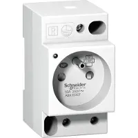 Schneider Electric A9A15307 Steckdose iPC, 2P+E, 16A, 250VAC, NFC15100, franz. Ausführung mit LED