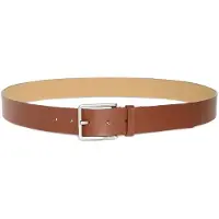 Calvin Klein Ledergürtel JEANS "WARMTH BUCKLE", Herren, Gr. 85, braun (ck cognac, antique silber), Rindsleder, unifarben, Gürtel Ledergürtel, Größenverstellbar