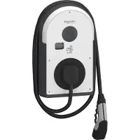 Schneider Electric EVB3I22NC0MB Pro AC Wallbox, 22kW, T2 Kabel, FI B-EV, IP55, IK10, NFC/RFID Reader, ERK