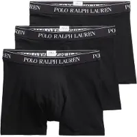 Ralph Lauren für Herren. 714835887002 3er-Set Boxershorts aus schwarzer Baumwolle (XL), Homewear