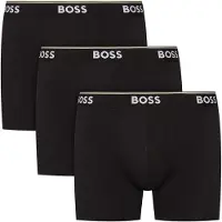 BOSS für Herren. 50538142 Set 3 Boxershorts Power schwarz (S), Homewear, Baumwolle