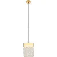 Maxkomfort GmbH Hängeleuchte LED VETRO, goldfarben, 4,5W, warmweiß, 360lm, Metall, Maße: 180x13x12cm, IP20, Maxlight