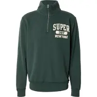 Superdry für Herren. M2014088A Sweatshirt Vintage Athletic Half Zip grün (S), Lässig, Baumwolle, Langarm