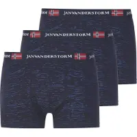 Jan Vanderstorm Retro Pants "3er Pack Retropant NORIK", Herren, Gr. 6XL, blau (dunkelblau), Obermaterial: 95% Baumwolle CO. 5% Elasthan EL., Unterhosen Retro Pants