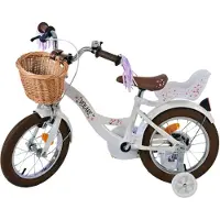 Ginza.se Blossom Kinderfahrrad - Mädchen - 14 Zoll - Weiss