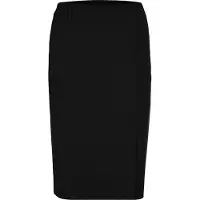 MADELEINE Bleistiftrock "Rock Eleganter Jersey-Rock mit Schlitz", Damen, Gr. 46, schwarz, Obermaterial: 68% Viskose CV. 27% Polyester PES. 5% Elasthan EL., Modern, Röcke Bleistiftrock
