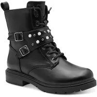 Marco Tozzi Damenschuhe Schnürstiefel Schwarz Freizeit
