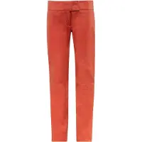 RICANO Lederhose "Lederhose Low Cut", Damen, Gr. XL, Länge 34, rot, Obermaterial: 100% Lammnappaleder LANA., schmal, Hosen Lederhose, Handgefertigt aus echtem Leder