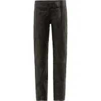 RICANO Lederhose "Lederhose Low Cut", Damen, Gr. XXL, Länge 34, schwarz, Obermaterial: 100% Lammnappaleder LANA., schmal, Hosen Lederhose, Handgefertigt aus echtem Leder