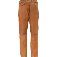 RICANO 5-Pocket-Hose "Lederhose 9809", Damen, Gr. XS, Länge 34, braun (cognac), Obermaterial: 100% Ziegennappaleder GONA., schmal, Hosen 5-Pocket-Hose, Handgefertigt aus echtem Leder