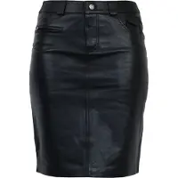 RICANO Bleistiftrock "Lederrock 0132 Skirt", Damen, Gr. L, schwarz, Obermaterial: 100% Lammnappaleder LANA., schmal, Röcke Bleistiftrock, Handgefertigt aus echtem Leder