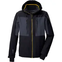 Killtec Skijacke "KSW 47 MN SKI JCKT" Herren Skijacke: wasserdicht, atmungsaktiv, abnehmbare Kapuze