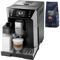 De'Longhi Prima Donna Class, Espressomaschine mit Espressomühle, exklusive Milchgetränketechnologie, ECAM550.65.S, schwarz und silber
