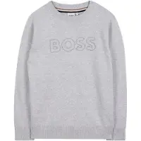 BOSS für Jungen. J52338 Pullover Marke grau (16Y= 174cm), Lässig, Baumwolle, Kinderbekleidung
