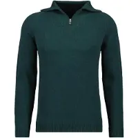 Ragman Troyer , Herren, Gr. 52, grün (dunkelgrün, 035), Strick, 100% Baumwolle, Pullover Troyer