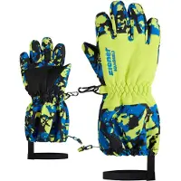 Ziener Skihandschuhe "LEVIO-Z AS glove mini", Kinder, Gr. 2,5, blau (camo persian blau), Polyester, Handschuhe Skihandschuhe