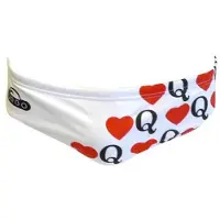 Turbo Q Corazones Badeslip Weiß 7-8 Years Jungen Weiß 7-8 Years