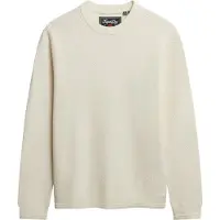 Superdry für Herren. M6110681A Pullover Textur beige (XL), Lässig, Baumwolle