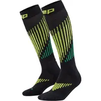 Cep Ski Touring Merino Socks, Tall, 3.0, Men black/lime (582) V