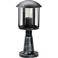 Albert 600542 Sockelleuchte Typ Nr. 0542 - Farbe: schwarz-Silber, für 1 x Lampe, E27