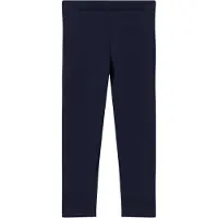s.Oliver Leggings JUNIOR, Mädchen, Gr. 140, N-Gr, blau, Jersey, Obermaterial: 66% Polyester, 30% Baumwolle, 4% Elasthan, unifarben, slim fit lang, Hosen Leggings, mit Stretch