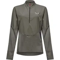 Salewa Pedroc Dry'ton Wind Half Zip Tee W faded green (5A50) 40
