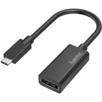 Hama 00200314, USB Typ-C, DisplayPort, Männlich, Weiblich, Gerade, Gerade