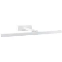 Beliani LED-Wandleuchte für Bilder und Spiegel horizontal aus Metall pulverbeschichtet weiß für Badezimmer und Wohnzimmer